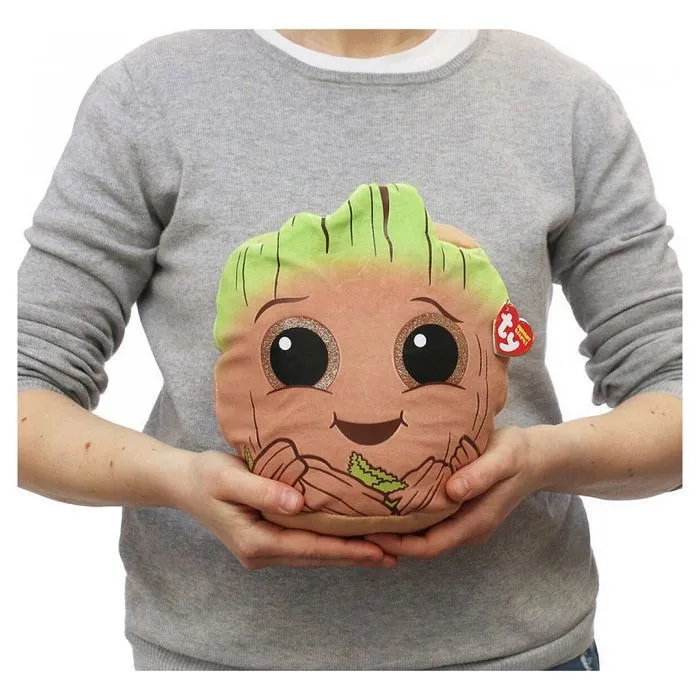 Jouet en peluche - TY - Marvel Squish a boos Small - Groot - Mixte - Multicolore - A partir de 6 ans-1