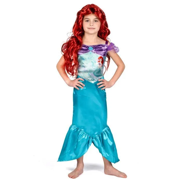 Déguisement Petite Sirène Ariel Classique Fille - LIRAGRAM ESPAÑA, S.L.L. - 7 ans - Noir-0