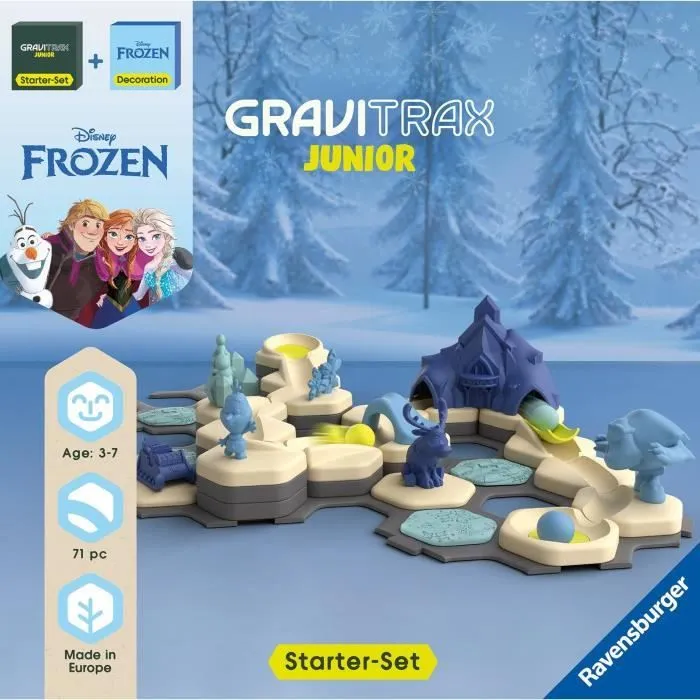 Gravitrax Junior Starter Set La Reine des Neiges, Circuits de billes, 71 pièces, Ravensburger 73385, Dès 3 ans-2