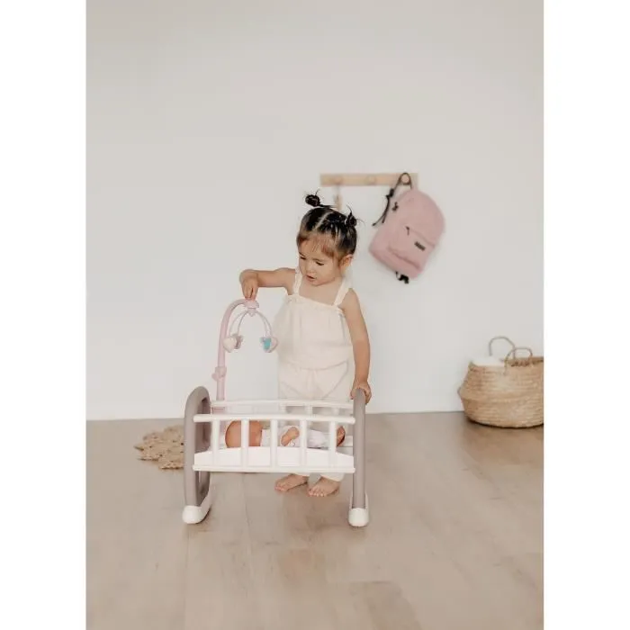Baby Nurse - Berceau à barreaux Smoby - Pour poupon jusqu'à 42 cm - Fabriqué en France-3