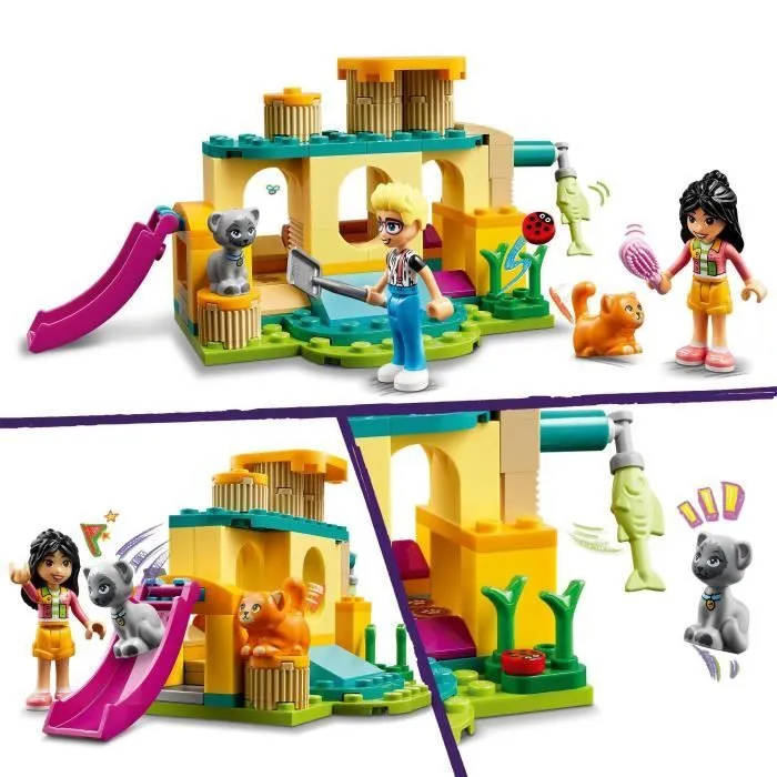 LEGO® 42612 Friends Les Aventures des Chats au Parc, Jouets avec Animaux et Figurines, dont Olly, Liann et 2 Figurines de Chat-2