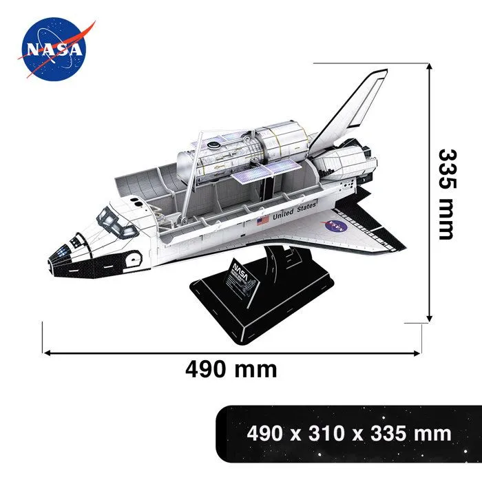 Puzzle 3D Space Shuttle Discovery, Puzzle 3D Enfant Maquettes Et Modélisme Adulte, Cadeau Garcon 8 Ans Maquette A Construire Adulte-1