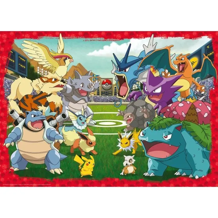 Puzzle 1000 pièces Pokémon l'affrontement, Adultes et enfants dés 14 ans, Puzzle de qualité supérieure, 12000628, Ravensburger-0