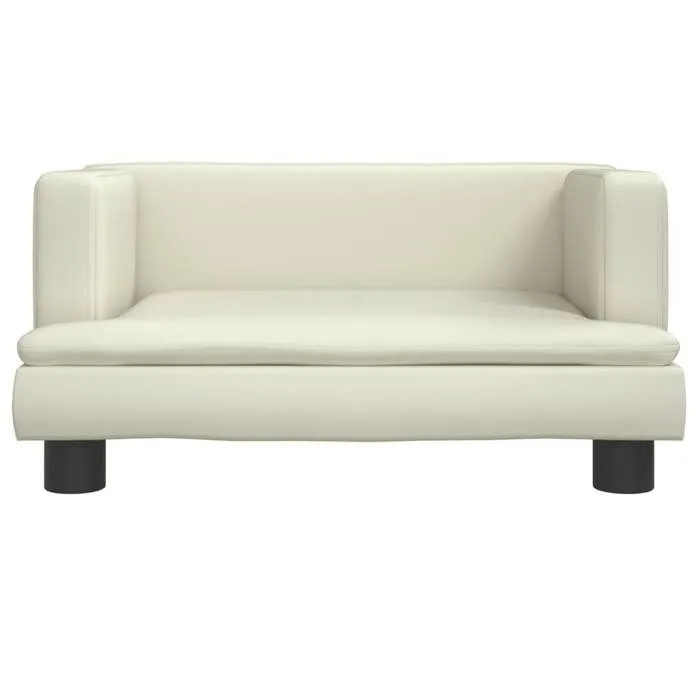 vidaXL Canapé pour enfants crème 60x40x30 cm similicuir, mini canapé, mini canapé-chaise, mini canapé pour enfants, canapé 3196325-2