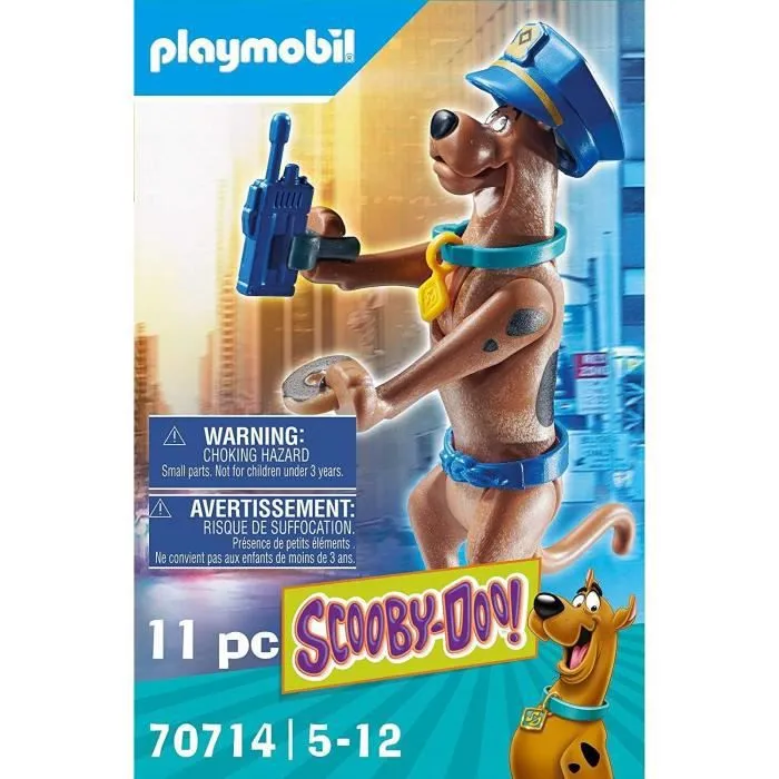 PLAYMOBIL - 70714 - SCOOBY-DOO! Policier - Figurine de collection Scooby-Doo en tenue de policier-2
