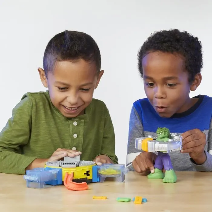 Play-Doh Hulk Écrase tout, coffret pâte à modeler avec figurine Hulk, à partir de 4 ans, Marvel-2