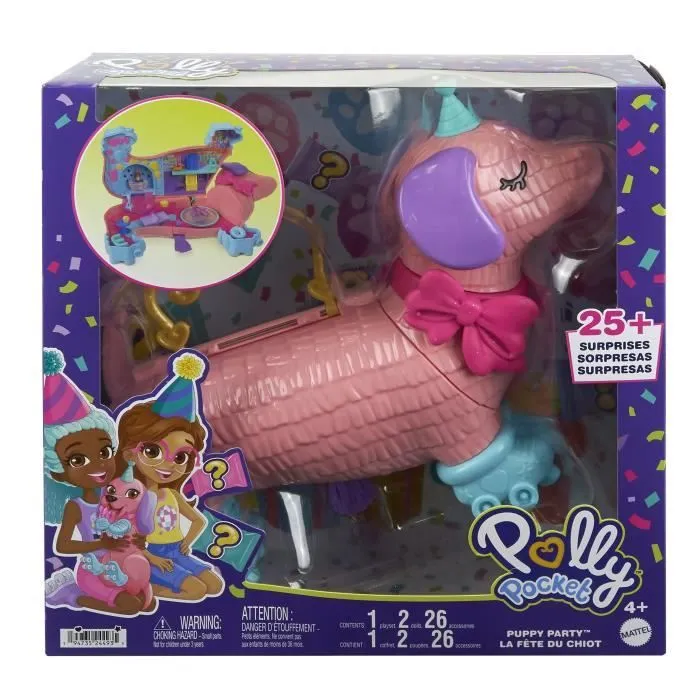 Polly Pocket-La Fête Du Chiot-Coffret avec figurines HYD98-4