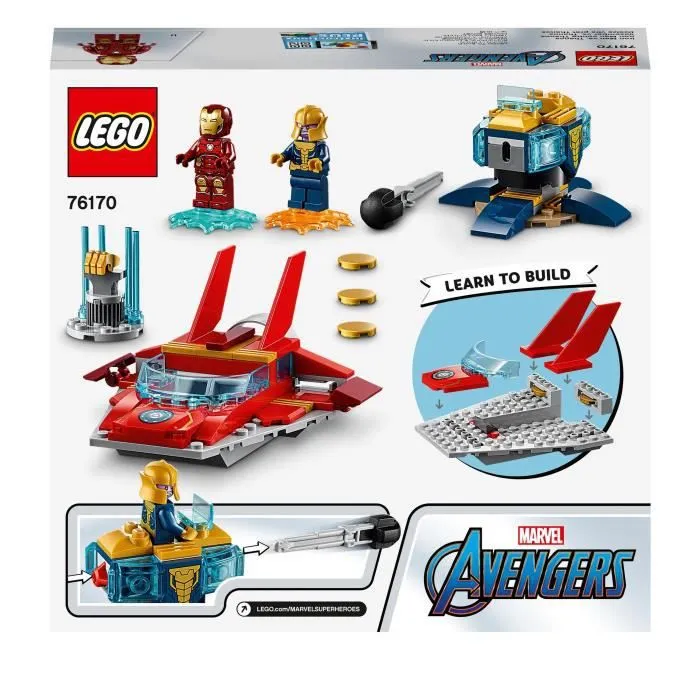 LEGO® 4+ Marvel 76170 Avengers Iron Man Contre Thanos-4