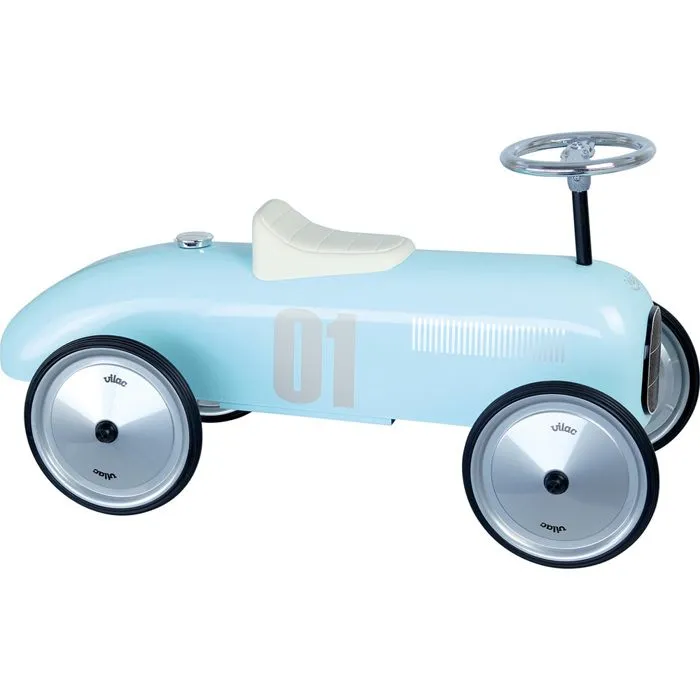 Vilac - Porteur voiture vintage bleu tendre-3