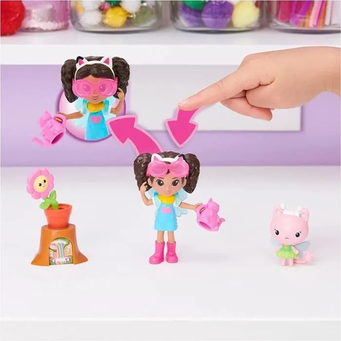 Coffret de figurines Gabby et la Maison Magique - Jardin Enchanté - SPIN MASTER - Gabby, chat et accessoires-2