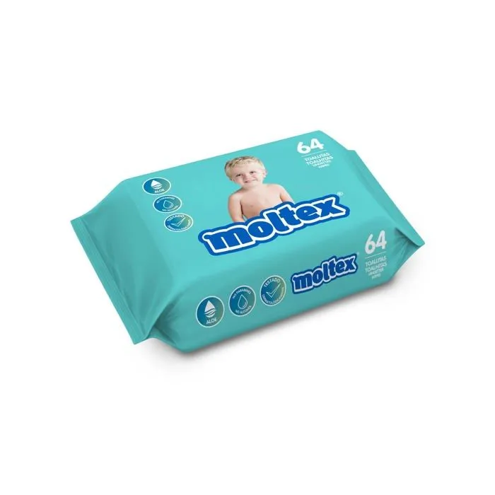 Couche jetable - couche dapprentissage Moltex - AM60206422 - Sac de lingettes humides, 64 lingettes-0