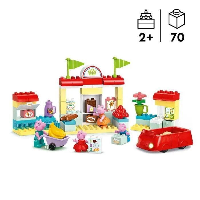 LEGO® DUPLO® 10434 Le Supermarché de Peppa Pig - Jouet Enfants 2 Ans-1