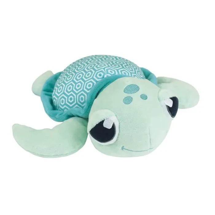Ma Petite Carapace Peluche Tortue Lumineuse Naturelle +/- 25 cm - JEMINI - Chargeable à la lumière, fonctionne sans pile.-5