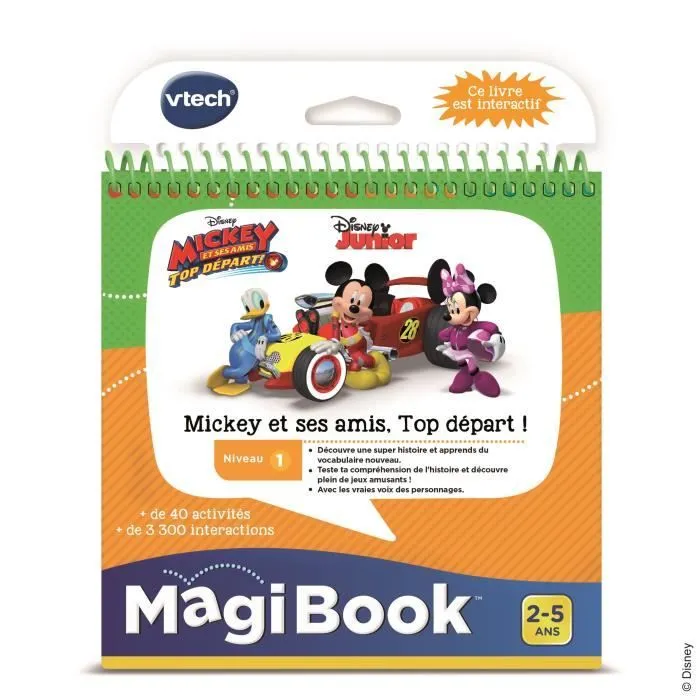Livre Interactif Magibook - Mickey et ses Amis - VTECH - Niveau 1 - 32 pages illustrées-1