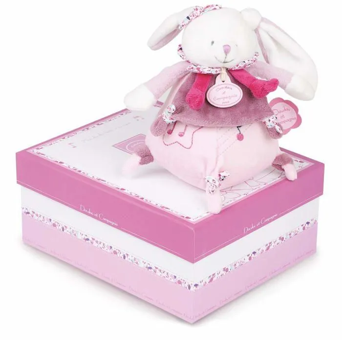 Boîte à musique Cerise Le Lapin - DOUDOU ET COMPAGNIE - Rose - Bébé - 0 mois - Naissance - Fille-3