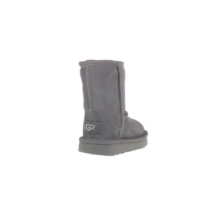 Chaussures bébé - UGG - Classic II - Gris - Fermeture à pression - Cuir-2