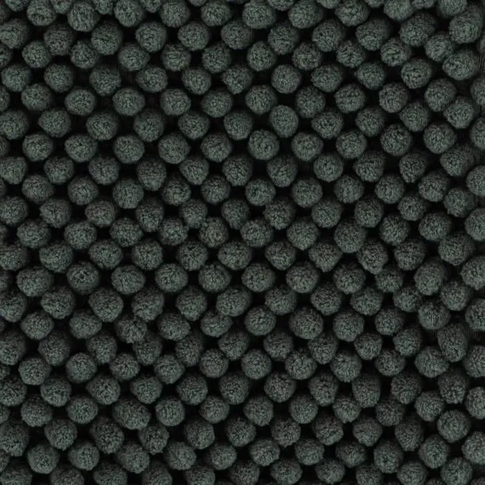 TENDANCE - Tapis de salle de bain Vert foncé en Microfibre Boules 50 x 80 cm Vert Foncé-2