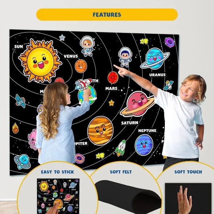 Astronomie | Jouet Montessori avec Figures | Big Minds - Découvrir Le Systeme Solaire Enfant |-2