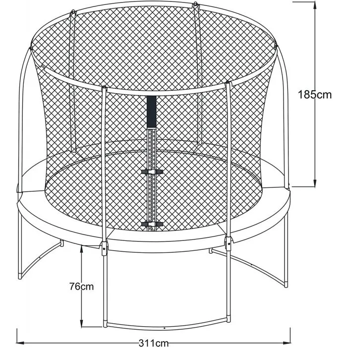 Trampoline rond Axi - Boston Ø 305 cm - Trampoline Inground / Enterré & Onground pour enfants-3