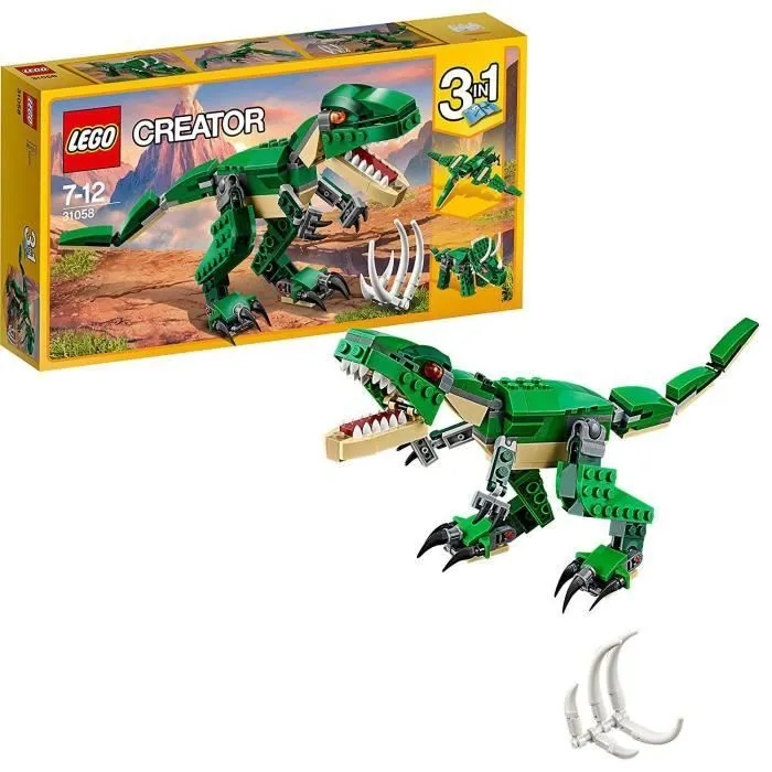 LEGO® Creator 3-en-1 31058 Le Dinosaure Féroce, Jouet de Construction, Figurine Dinosaures-0