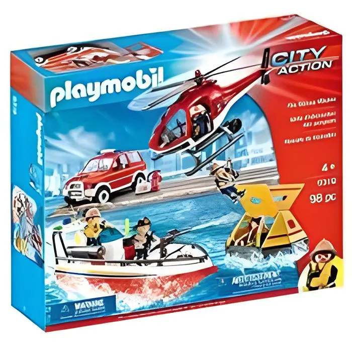 Playmobil 9319. Ensemble de secours incendie.-0