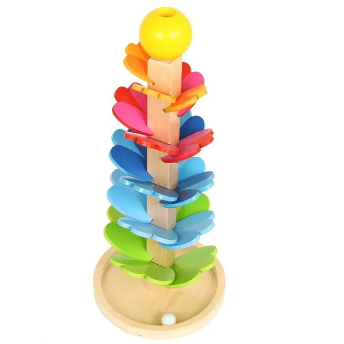 Tour à bille musicale Pagode - GOKI - 3 billes - pour enfants à partir de 3 ans-1