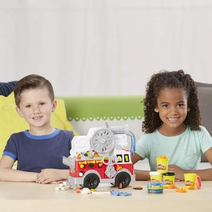 Play-Doh - Pâte à modeler - Le Camion de Pompiers - Wheels - Blanc - Mixte - 3 ans - 56g-3