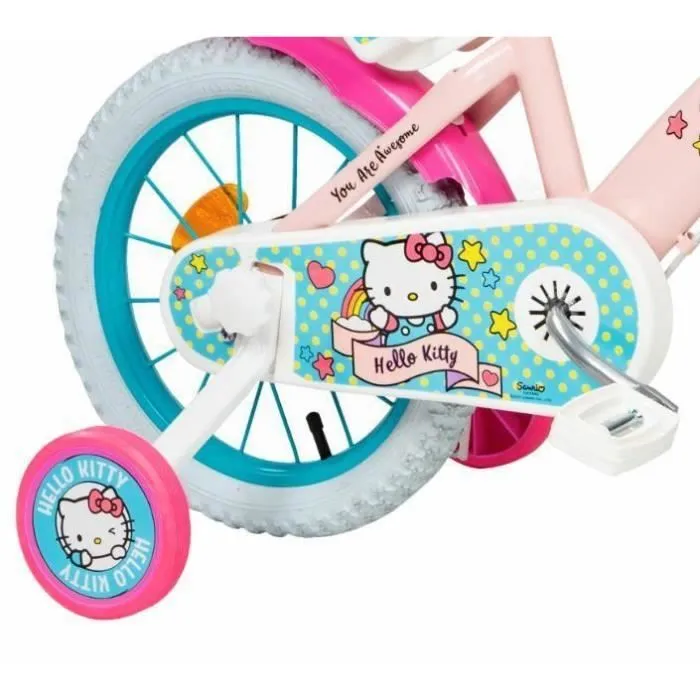 TOIMSA VÉLO 12'' HELLO KITTY ENFANT FILLE, ROSE PÂLE, PETITE TAILLE TO-2