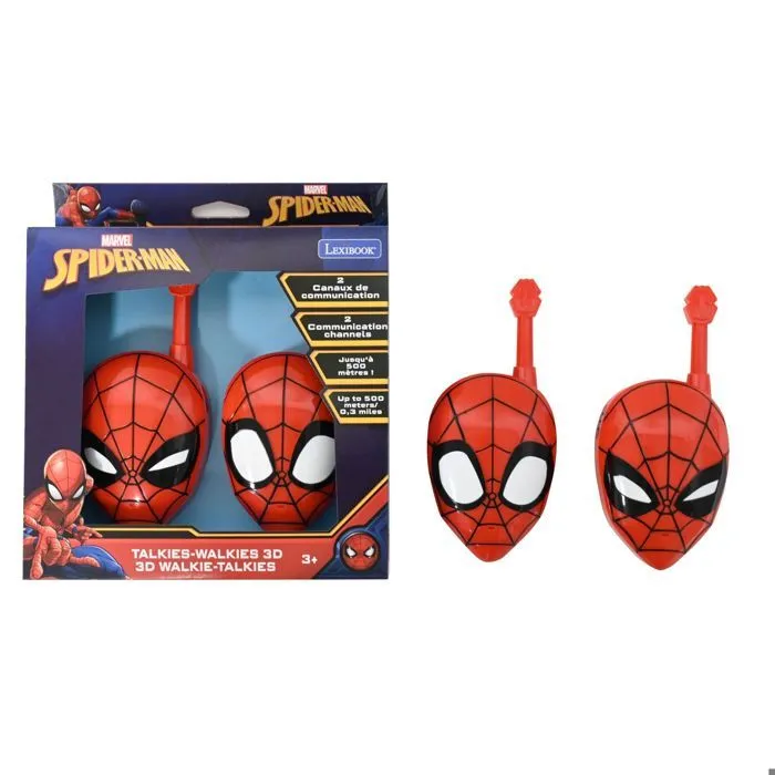 Talkies-walkies - LEXIBOOK - Spiderman 3D - Portée 200m - Design ergonomique - 2 canaux-0
