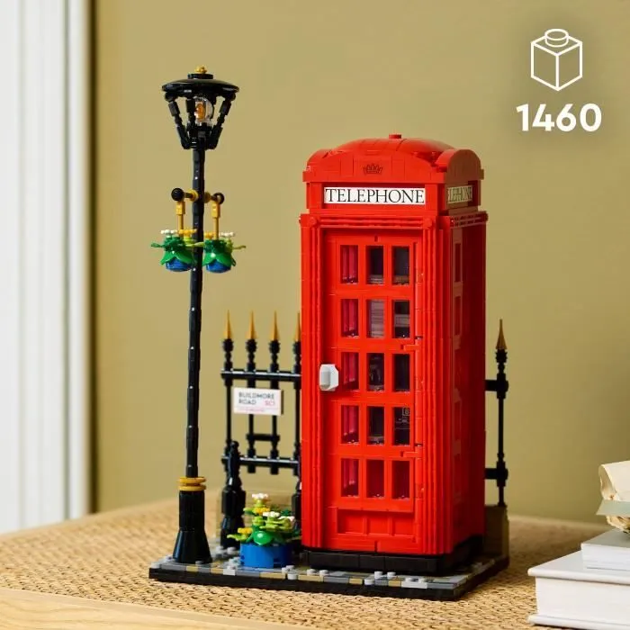 LEGO® Ideas 21347 Cabine Téléphonique Londonienne Décoration Maison pour les Anglophiles-1