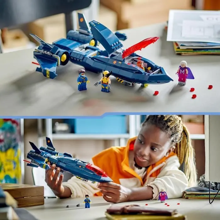 LEGO® 76281 Marvel Le X-Jet des X-Men, Jouet d'Avion, Chasseur avec Minifigurines de Super-Héros : Wolverine-4