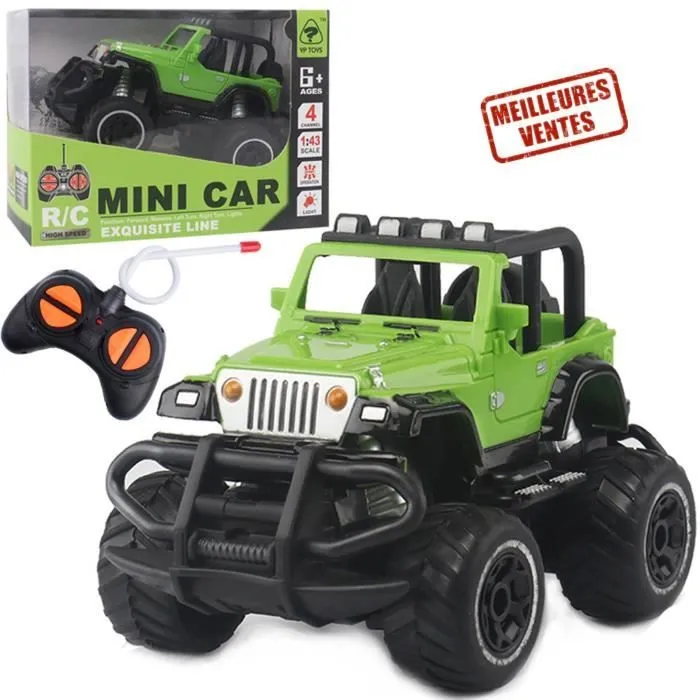 INN® Voiture télécommandée puissante rapide jouet enfant 4x4 contrôle distance sans fil extérieur intérieur cadeau Noël Anniversaire-0