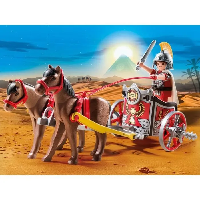 PLAYMOBIL - Char Romain avec Tribun - History-1