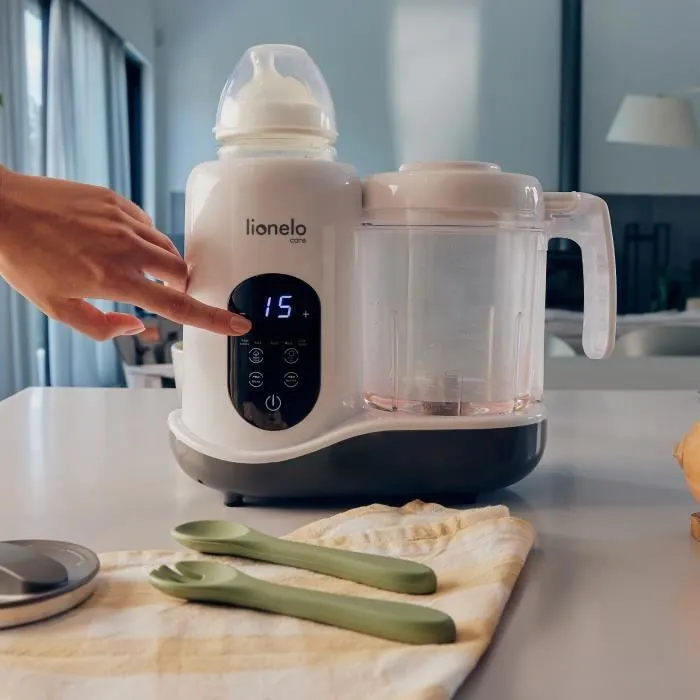 Robot bébé cuiseur mixeur pour bébé - LIONELO BabyMenu - Livre de recettes avec menus - Cuisine à la vapeur - Mélange des aliments-2