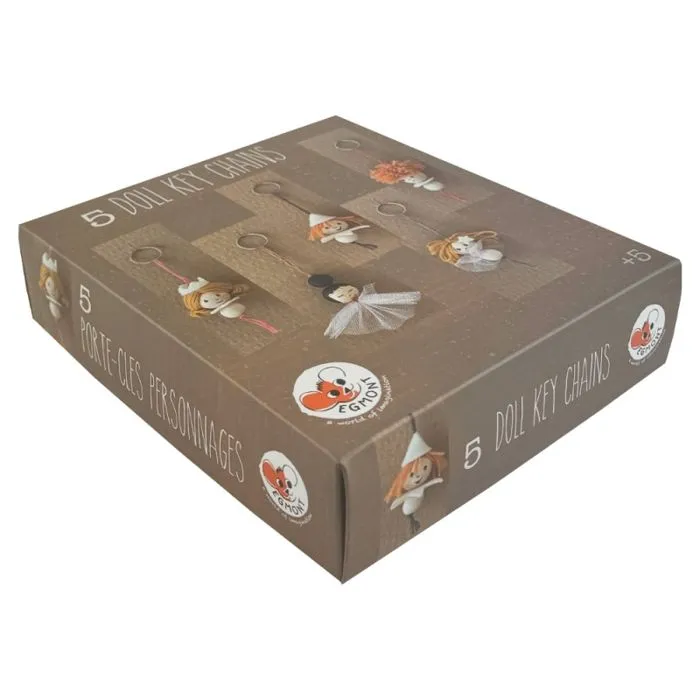 Kit Créatif - Egmont Toys - Porte-clés poupées - 5 porte-clefs - Activité manuelle - Mixte-1