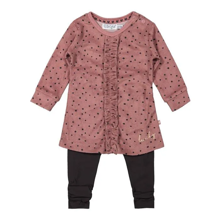 Coffret textile Dirkje - F40254-31 - Dress Robe, Gris, 0 Mois Garcon-0