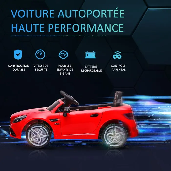 Voiture électrique enfants - AIYAPLAY - 107x62.5x44cm - PP - rouge-4