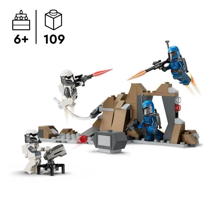 LEGO® Star Wars 75373 Pack de combat de l’embuscade sur Mandalore - Jouet de construction-1