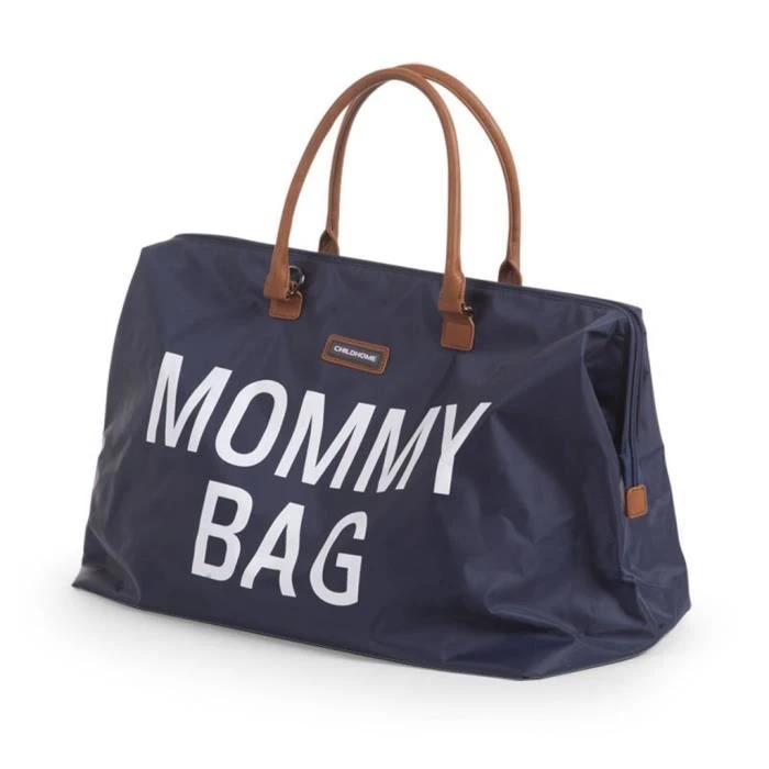 Sac à langer Mommy Bag bleu marine avec matelas à langer.-1