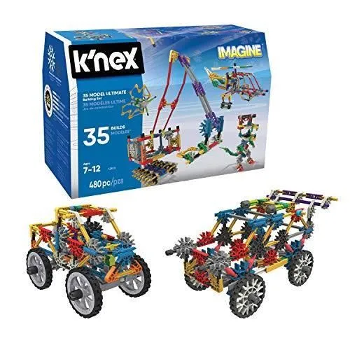 Kit de construction K'NEX Imagine 35 modèles - KNEX - 440 pièces - Multicolore - Rouge - 7 ans et plus-0