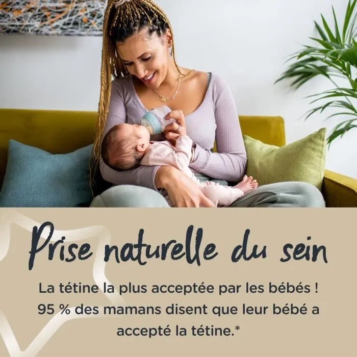TOMMEE TIPPEE Biberon Anti colique avancé, lot de 2, 260ml-6