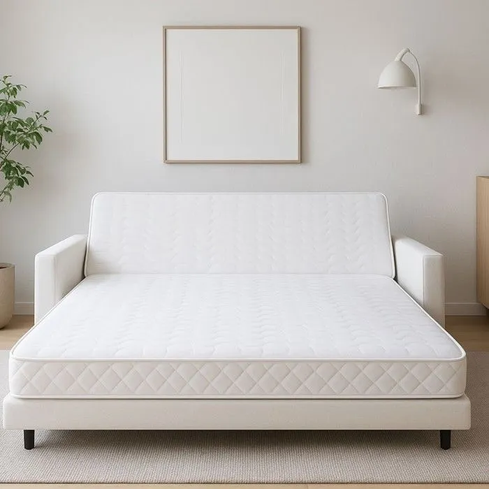 Matelas BZ 120x190 Mousse Poly Lattex 15 cm - Soutien Très Ferme Inclut Protège Matelas et Oreiller - MATELAS TECHNO BZ 15-0