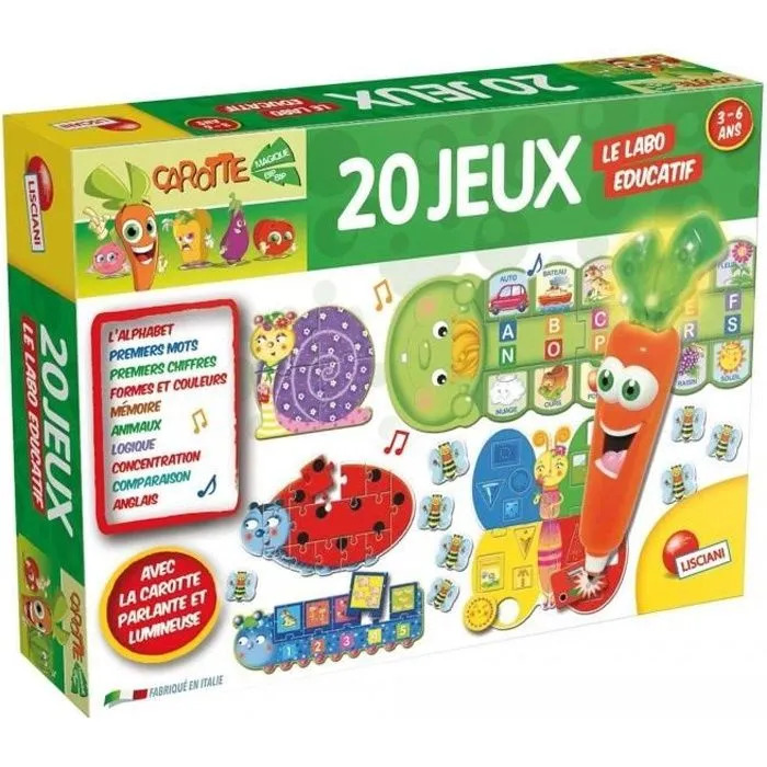 LISCIANI Carotina Labo Educatif 20 Jeux - Jeu Educatif-0