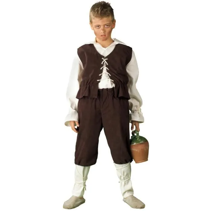 Déguisement Écuyer enfant - EL REY DEL CARNAVAL - 5 ans - Marron - Moyen âge - Carnaval-0