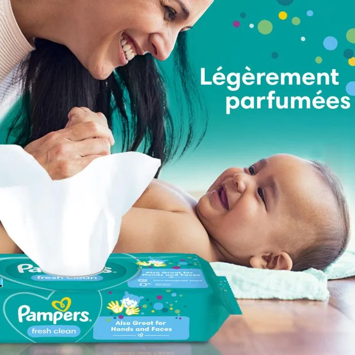3x 52 Pampers Fresh Clean Lingettes-1