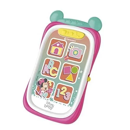 Jouet interactif pour enfants - CLEMENTONI - Disney Baby Minnie Téléphone - Rose - Plastique - 9 mois et plus-0