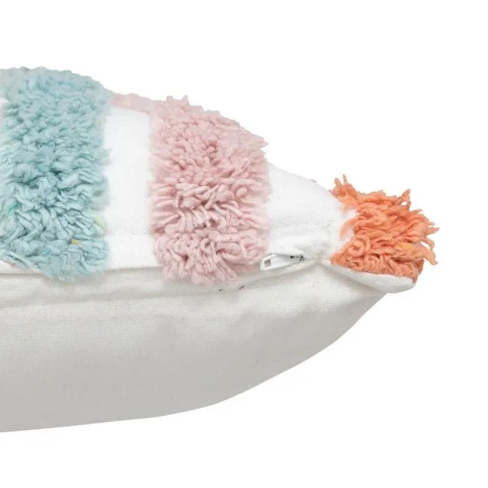 Coussin enfant "Arc - en - ciel" - coton - 40x40 cm - Multicolore - Atmosphera createur d'interieur-4