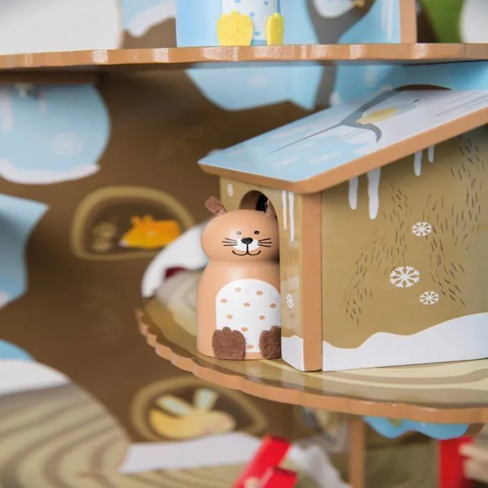 Cabane dans l'arbre 4 saisons en Bois - ROBA - Jeu de construction - Animaux et Accessoires Inclus-3