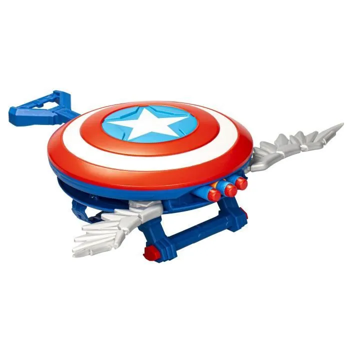 NERF Blaster Skyshot, bouclier pour déguisement, Marvel Studios Captain America Brave New World, Dès 5 ans-2
