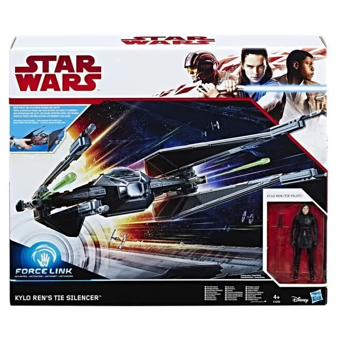 STAR WARS - Véhicule Tie Silencer + Figurine Kylo Ren 10cm - HASBRO - Sons, effets spéciaux et projectile inclus-4